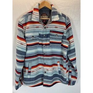 Rafter C Red Dirt Collection Wool Blend  Coat Jacket Aztec Shacket Snap‎ LG